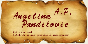 Angelina Pandilović vizit kartica